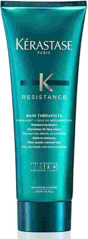 Kérastase Résistance Bain Thérapiste Shampoo Reparador para Cabelos Danificados e Quimicamente Tratados, Repara e Fortalece os Fios, Brilho e Maciez, 250ml