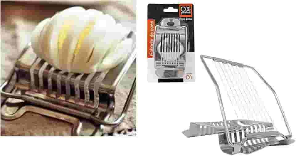 CORTADOR FATIADOR DE OVOS COZIDOS TODO EM INOX