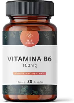 Vitamina B6 (Piridoxina) 100mg 30 Cápsulas