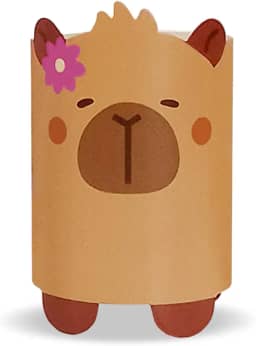 Porta Caneta, Porta Lápis, Suporte de Caneta para mesa, Organizador de mesa, Multiuso Capivara Tina, Metal - GEGUTON