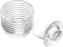 LYOR - Manteigueira Francesa de Vidro Colméia 9,5cm x 9,5cm x 8cm