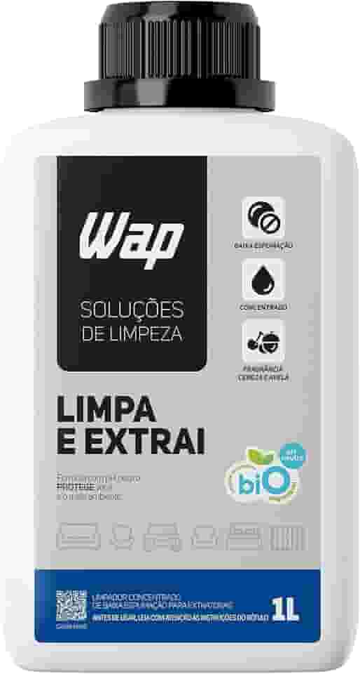 WAP Detergente Limpador para Extratoras Concentrado WAP LIMPA E EXTRAI 1 LITRO com Fragrância e sem Espuma