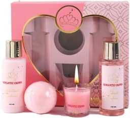 Romantic Crown Kit Presente Feminino, Presentes para Mãe, Esposa, Avó, Filha, Namorada, Sogra, Irmã, Dia das Mães, Natal, Aniversário, Conjunto Cesta para Presente SPA Aromaterapia Banho