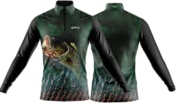 Camiseta de Pesca Masculina Proteção UV 50 Solar Camisa De pescaria