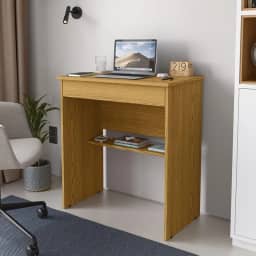 Mesa Escrivaninha Para Computador Escritório Com Gaveta Multiuso (Freijó)