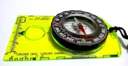 Bússola para mapas tipo silva Fluorescente