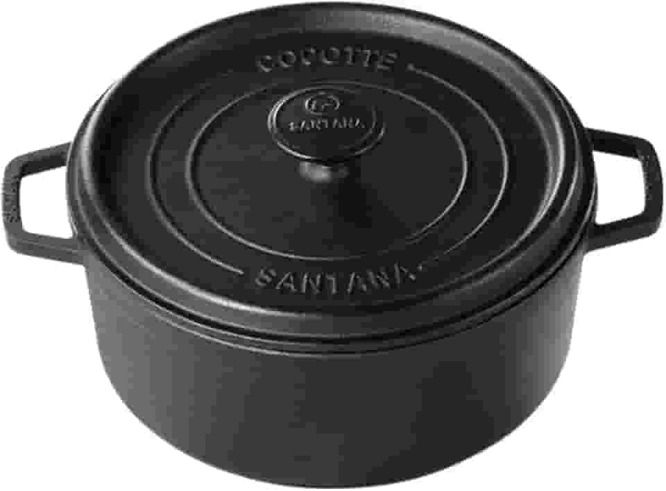 Caçarola Cocotte 24 Cm Forno Holandês Ferro Fundido Santana