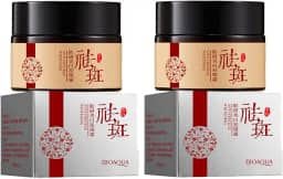 Juelreou 2 unidades de creme clareador poderoso para sardas, 30 g, ingrediente natural, creme facial para plantas, remover sardas e manchas escuras