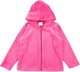 Jaqueta Fleece Casaco Infantil Peluciado Quentinho Inverno Bebê com Orelinhas Ursinho