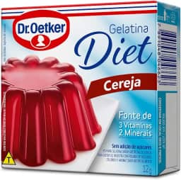 Dr.Oetker Dr. Oetker Gelatina Em Pó Diet Sabor Cereja Sobremesa Com Sabor E Consistência Deliciosa Fácil De Fazer 12G