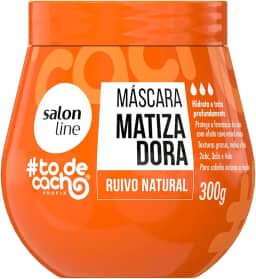 Salon Line, Máscara Matizadora, #TodeCacho, Ruivo Natural, Vegano - Para Cabelos Ondulados, Cacheados e Crespos, 300 g