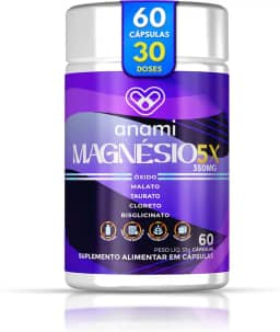 Magnésio 5x Malato, Taurato, Bisglicinato, Cloreto | 60 Cáps
