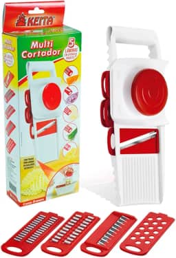 Multi Cortador 5 Em 1 Mandolin Keita Fatiador Ralador Picador De Legumes Queijos 5 Lâminas