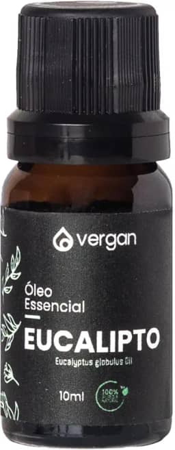 Óleo Essencial de Eucalipto Puro 10ml – Natural, Refrescante, Aromaterapia, Massagem, Difusor e Banho | Marca Vergan