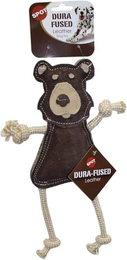 SPOT Brinquedos para cães Dura-Fused Leather Forest Animals | 35,5 cm | 1 peça, o estilo pode variar (54120)