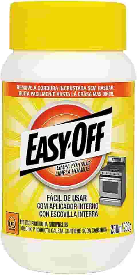 Limpa Forno Pasta Easy-Off 250ml – Limpeza Profunda, Remove Gordura Incrustada, Fácil Aplicação
