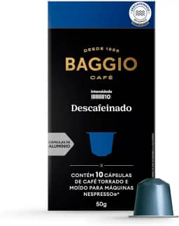Baggio Café Cápsulas De Café Descafeinado Compatível Com Nespresso Contém 10 Cápsulas