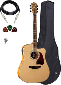 Violão Elétrico Hofma Hmd275 Nt + Capa