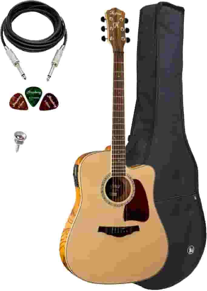 Violão Elétrico Hofma Hmd275 Nt + Capa