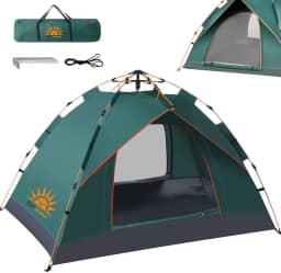 Barraca de Camping 2-3 Pessoas Impermeável Automática com Mosquiteiro
