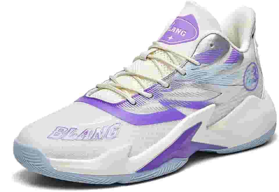 Tênis de basquete masculino antiderrapante, calçado esportivo com sola borracha, adequado para treinamento ao ar livre Equipamento de basquetebol