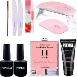 Kit Poligel Alongamento Unha Poligel Completo Cabine Sun Min