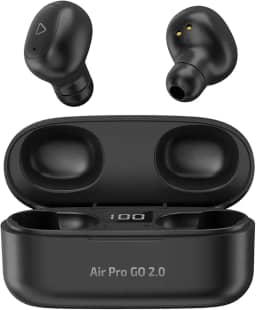 I2GO, Fone de Ouvido Sem Fio, Bluetooth 5.2, TWS, Air Pro GO 2.0, Controle Touch, Estojo de Carregamento, 20 Horas totais de Bateria, Preto, i2GO PRO