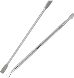 Kit 2un Espátula Palito Desencravador Raspador Manicure Aço Inox
