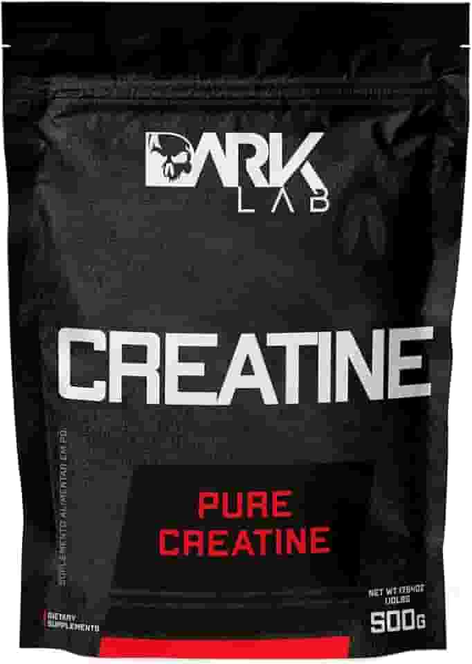 Creatina Pura Dark Lab 500g, Monohidratada 100% de Pureza, Sem Sabor