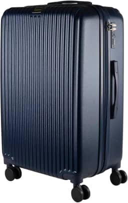 Mala Grande 35KG Expansível Style Giratória Ultra Leve ABS 80CM (Azul)