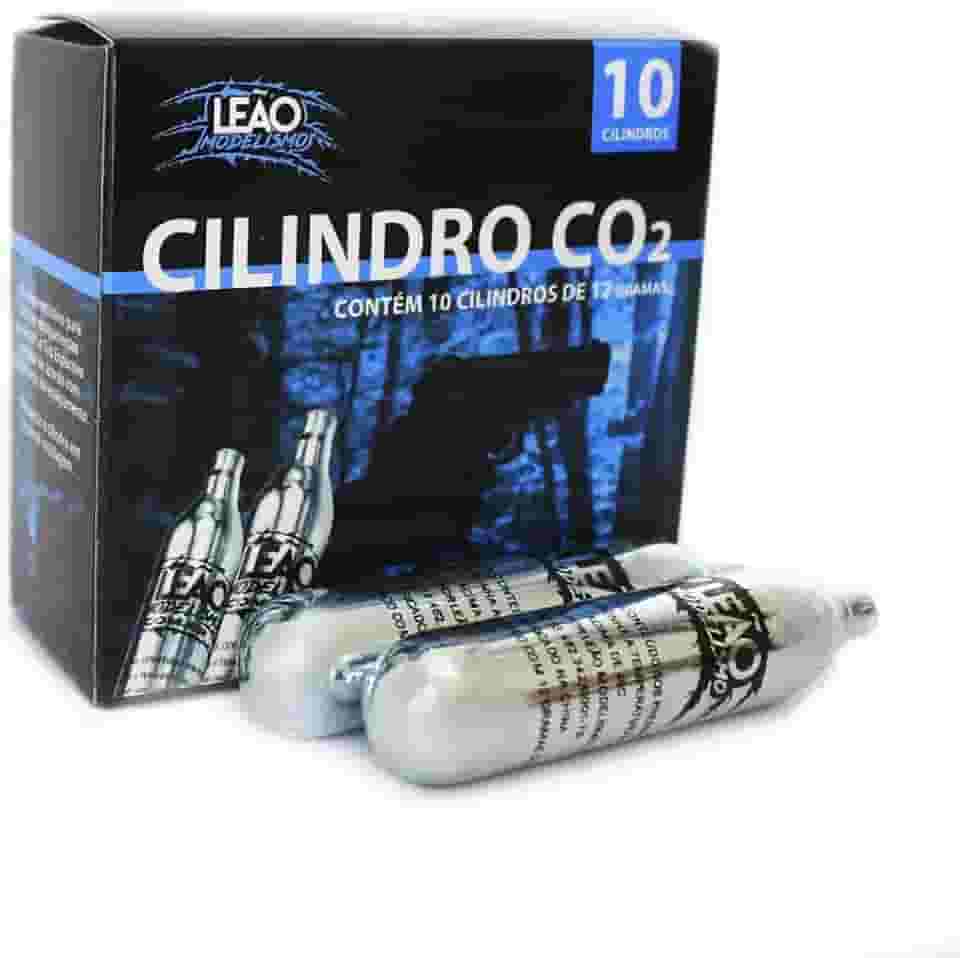 Cilindro CO2 12g Airsoft Paintball Leão (caixa com 10 und)