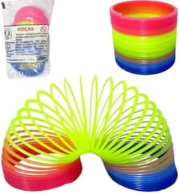 Kit 2 mola maluca de plastico brinquedo anos 90 infantil nostalgico cores sortidas tamanho grande