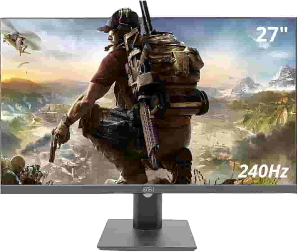 Monitor Gamer 27" 240Hz 1ms IPS Full HD (1920x1080) com Ajuste Inclinação, Entradas HD.MI e DisplayPort e Suporte VESA - Preto
