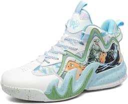 Tênis de basquete masculino cano alto com cadarço para esportes ao ar livre Equipamento de basquetebol