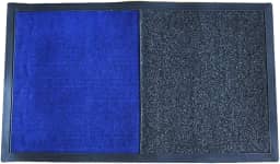 TAPETE EMBORRACHADO SANITIZANTE HIGIENIZADOR 50X85CM (Azul)