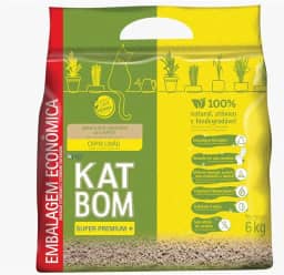 Katbom Granulado Sanitário Econômico Capim Limão 6kg