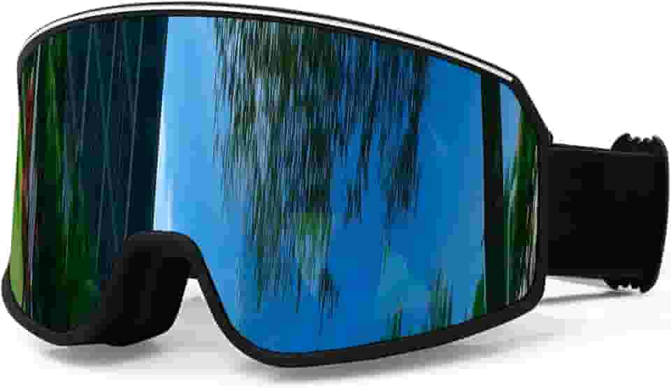 SPOSUNE Óculos de esqui sobre óculos com lente dupla | Óculos de neve antiembaçamento anti-UV para homens e mulheres jovens esqui snowmobile