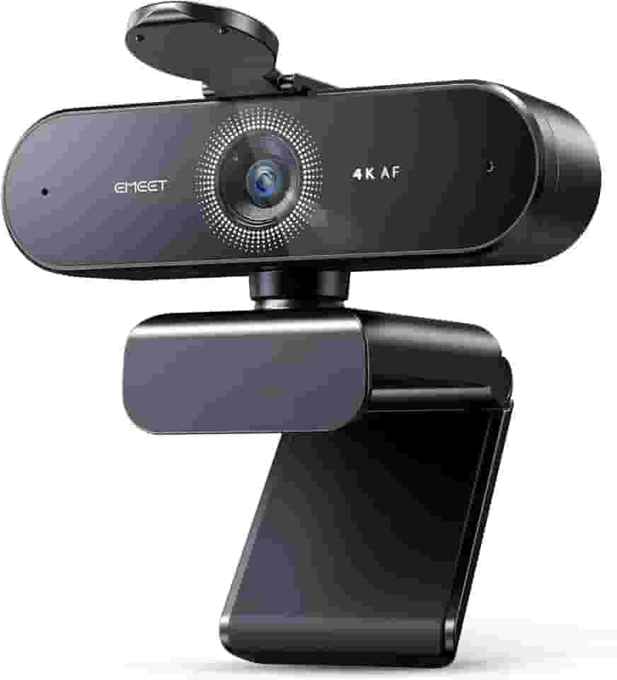 EMEET Webcam NOVA 4K para PC - Ultra 4K HD, foco automático PDAF, microfones com cancelamento de ruído duplo, FOV de 73°, correção automática de luz, USB-A, capa de privacidade, ideal para reuniões de