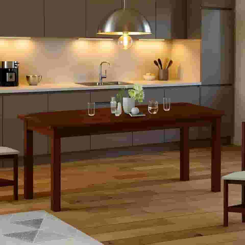 Mesa de Jantar 2m em Madeira Maciça para 8 Cadeiras