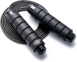 Corda de Pular Profissional Andarix Active Cabo de Aço Ajustável Alças de Espuma Rolamento de Esferas Fitness Academia