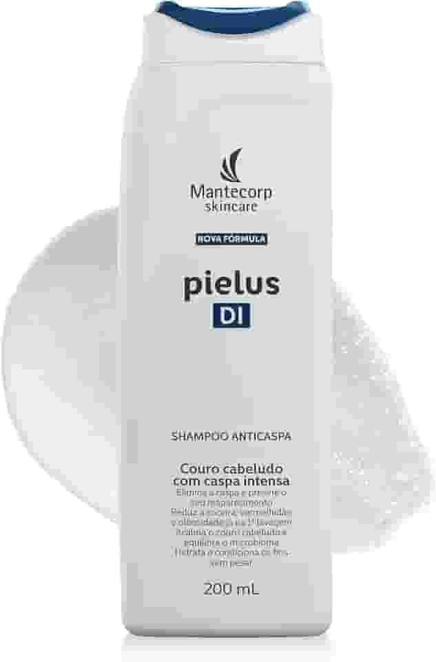 Shampoo Anticaspa Pielus Di - 200ml - Limpeza e Auxílio no Controle da Caspa - Sensação Refrescante e Conforto para o Couro Cabeludo - Mantecorp