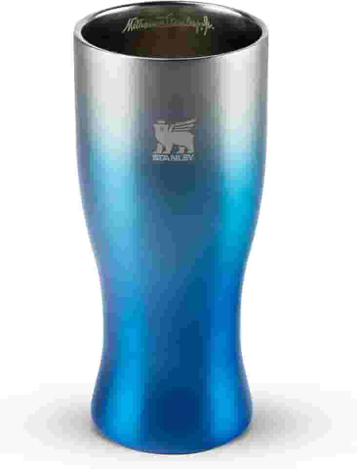 Stanley - Copo Térmico Pilsner, 444ml, Copo para Bebidas Frias ou Quentes, Azure Hazeml