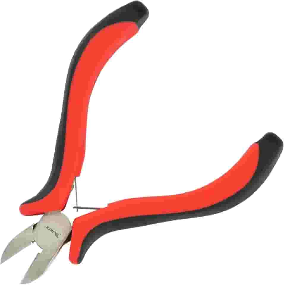 MTX Mini Alicate Corte Diagonal, 130mm (5'), Niquelado, Cabo Dupla Injeção, Ideal para Fios e Cabos em Espaços Apertados