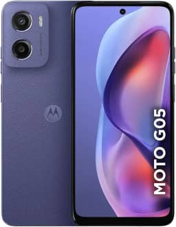 Smartphone Motorola Moto g05-128GB 12GB (4GB RAM + 8GB Ram Boost) e Camera 50MP com AI Bateria de 5200 mAh Tela 6.7' com Superbrilho - Violeta