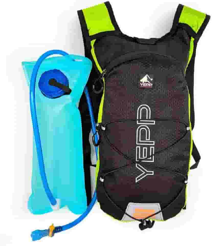 Mochila Hidratação Refil de Água 2L Impermeável Ciclismo Corrida Bik Bicicleta Cor:Verde