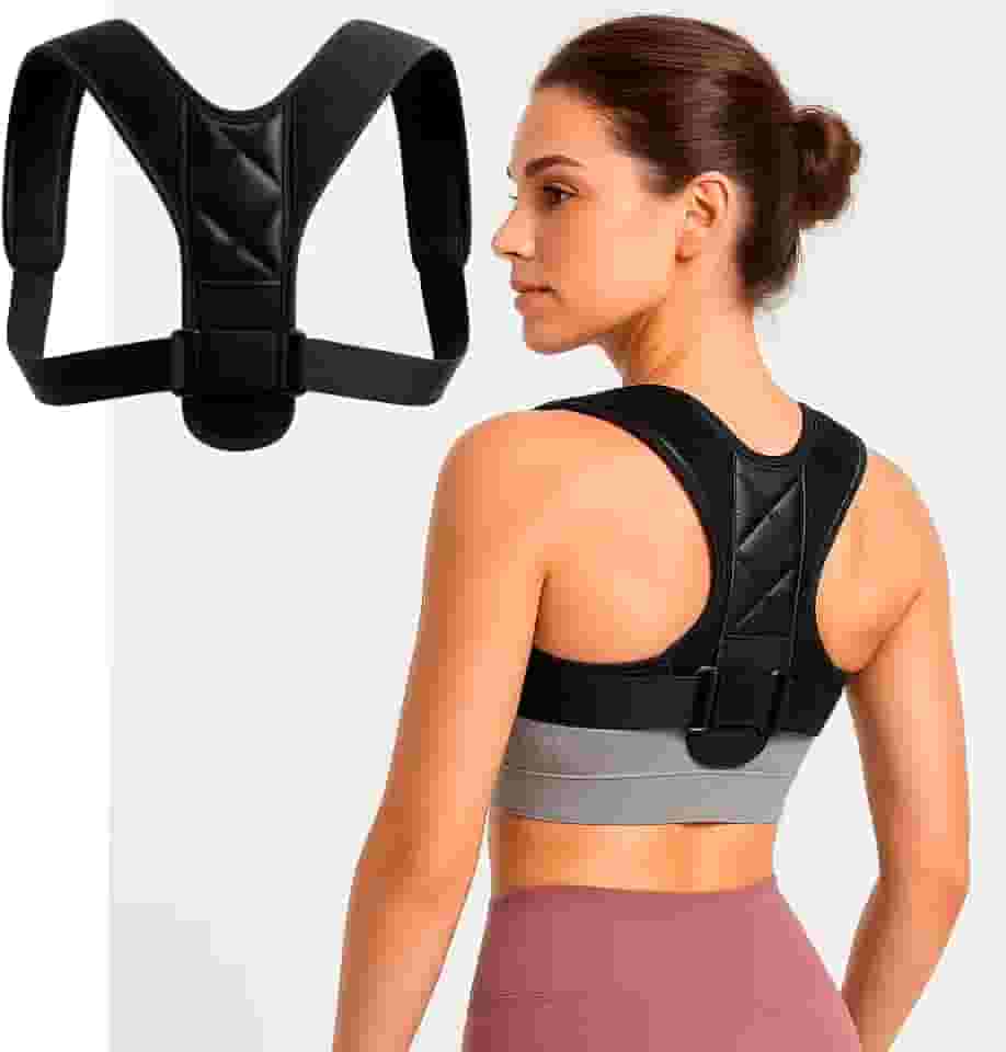 Corretor Postural Ajustável Unissex- Conforto & Alívio para Ombros e Coluna (P ao GG)