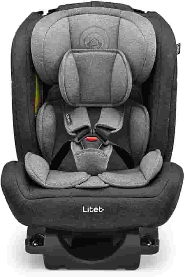 Cadeira para Auto 0-36Kg Isofix Litet All Stages Fix 2.0 Preta e Cinza - BB452