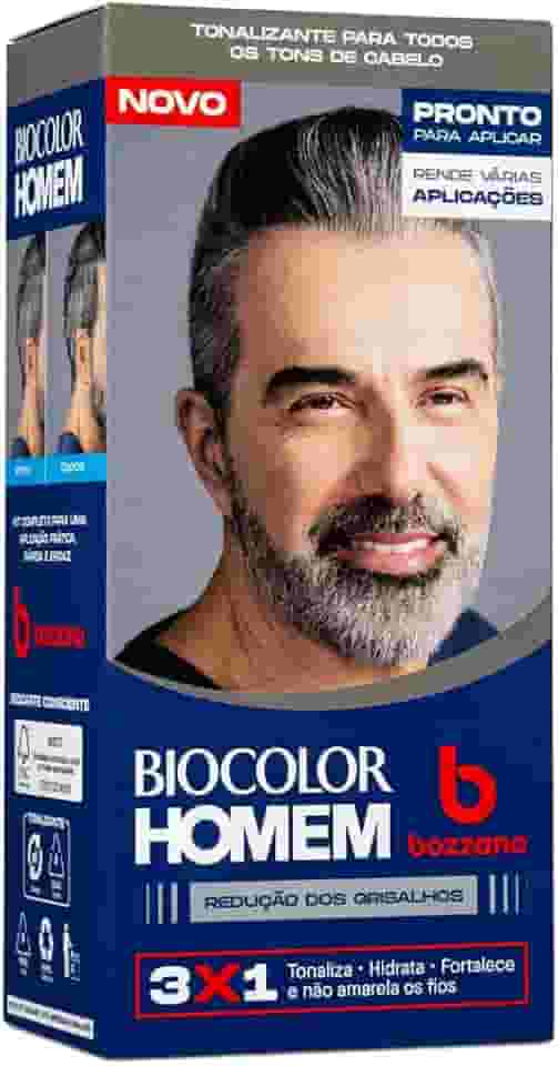 Biocolor Homem Tonalizante De Cabelo Masculino Bozzano Redução Dos Grisalhos