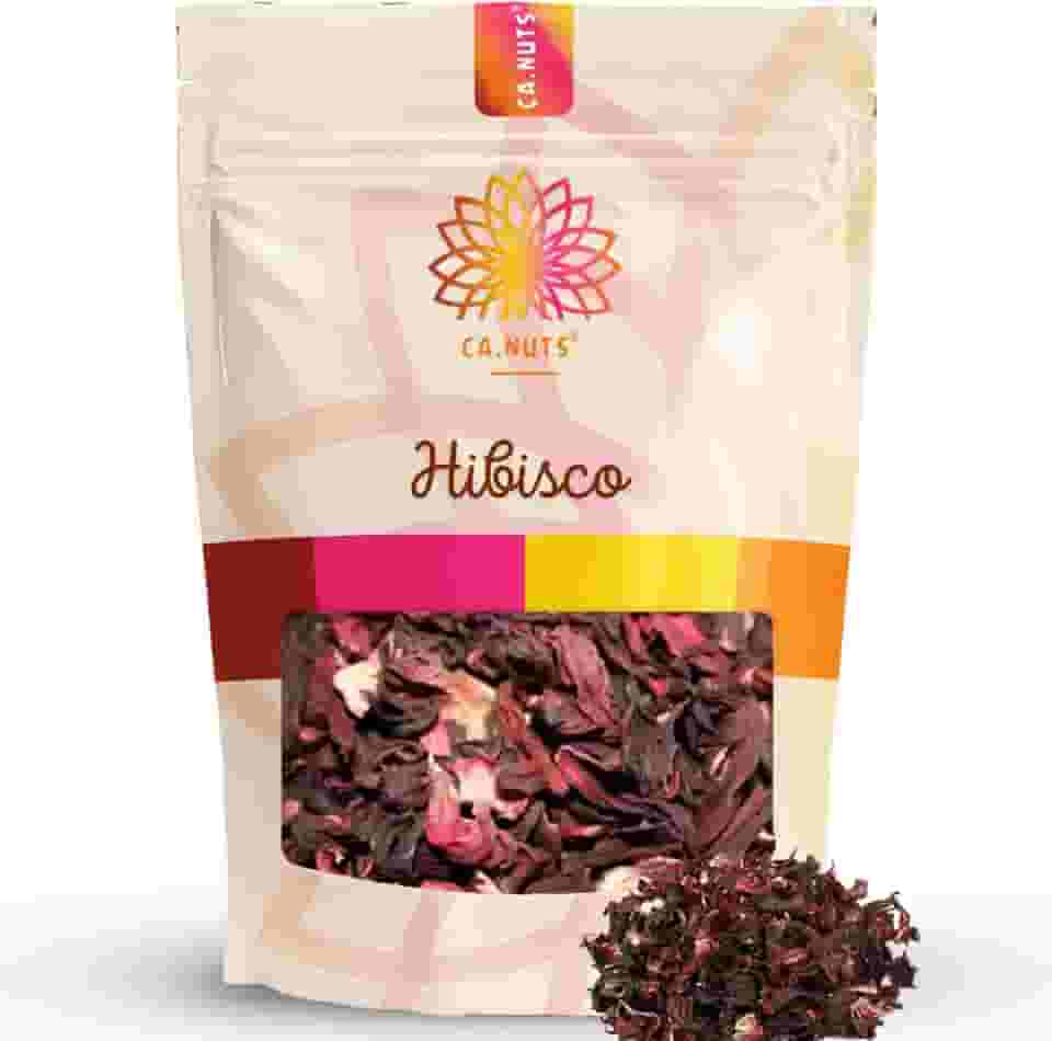 Hibisco Flor Desidratada Chá Ca.Nuts | Linha de Chás Ca.Nuts | Marca Ca.Nuts (100g)