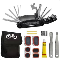 Kit Ferramentas Chave Canivete Para Bike 12 Funções Com Kit Conserto Pneu e Manutencao Corrente Bicicleta Mtb Mundo Compras